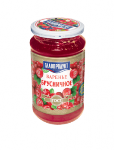 Варенье брусничное Главпродукт 550г