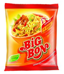 Лапша быстрого приготовления Биг Бон курица сальса, 75г