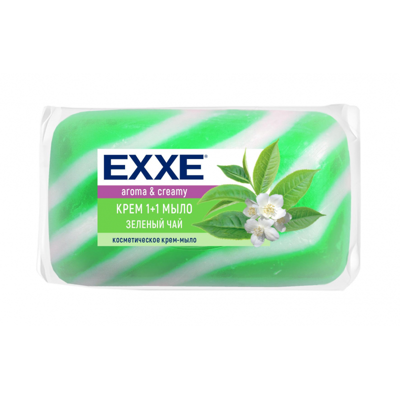 Туалетное крем-мыло EXXE зеленый чай 80г