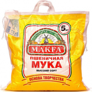 Мука пшеничная в/с Макфа 5кг