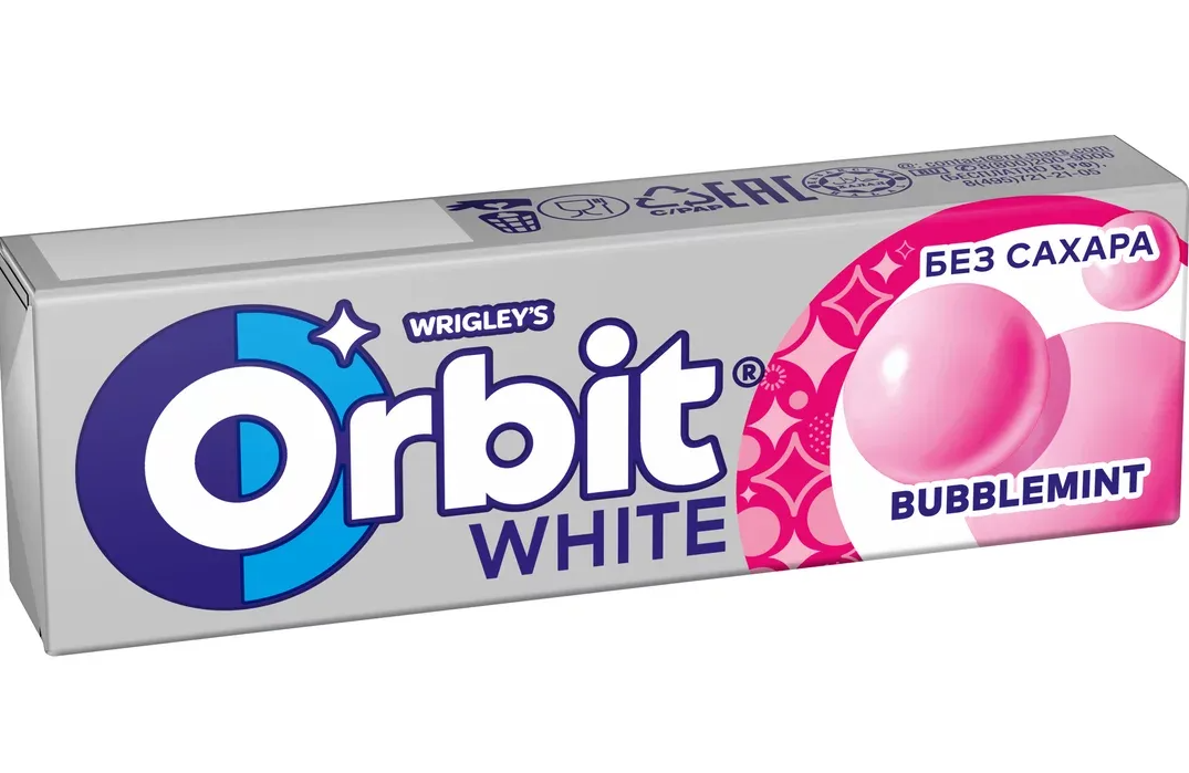 Жевательная резинка Орбит Дабойлминт мята 13,6гр