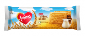 Печенье сахарное Любятово Топленое молоко, 356г