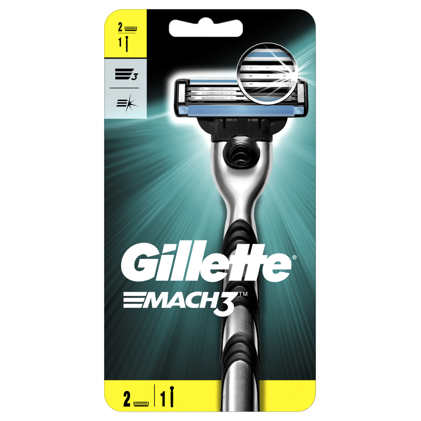 Станок Gillette Mach3 2 кассеты