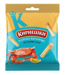 Сухарики кириешки лайт вкус краб 40г