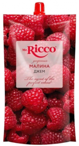 Джем Mr.Ricco десертный Малина, 300г Дой-пак
