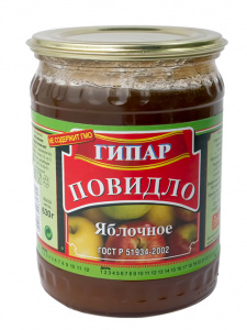 Повидло яблочное Гипар 630г