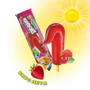 Фруктовый лед Джусики клюква-земляника 70г