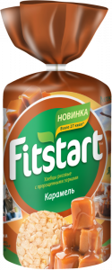 Хлебцы Fitstart рисовые с пророщенными зернами с  Карамелью 100 г