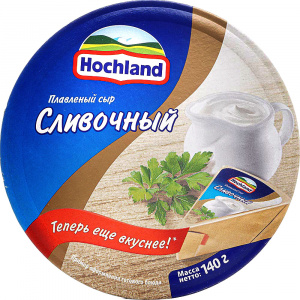 Сыр плавленый Хохланд круг Сливочный 140 г