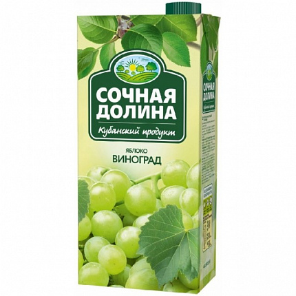 Нектар Сочная Долина виноград/яблоко 0,95л.