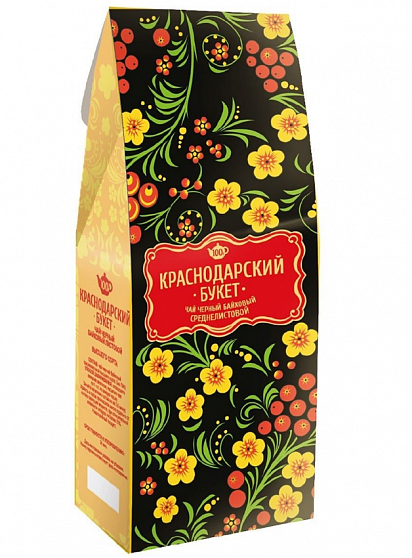 Чай Краснодарский букет черный байховый среднелистовой 100г
