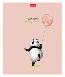 Тетрадь 40л клетка Панда Hatber