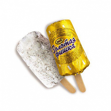 Мороженое Золотая фишка с шоколадной крошкой 85г