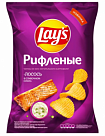 Чипсы Лейс рифленые Лосось в сливочном соусе 140г