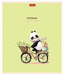 Тетрадь 40л клетка Панда Hatber