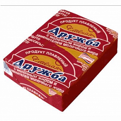 Сыр плавленый в брикетах "славная дружба" Янтарный мир 70 г