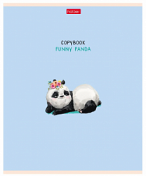 Тетрадь 40л клетка Панда Hatber