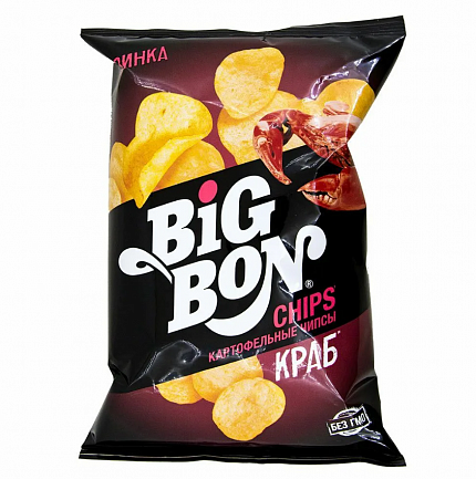 Чипсы БИГБОН со вк.краба 75гр